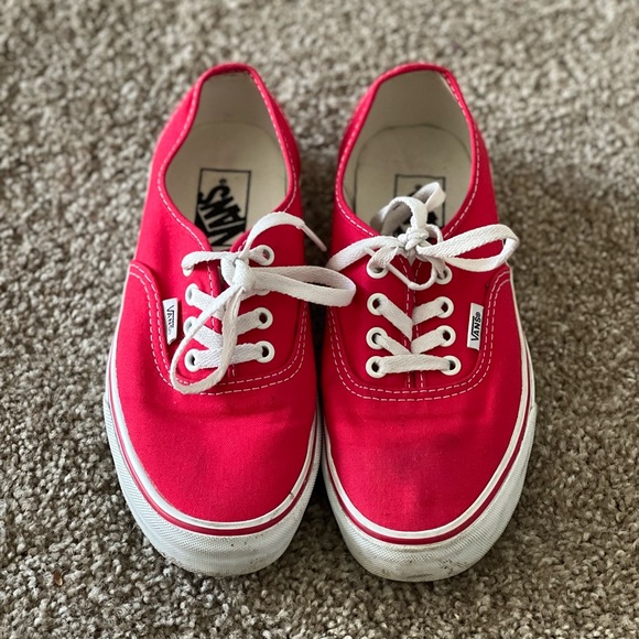 Authentic Red Vans - Picture 4 of 9